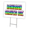 Signmission Hawaiian Shaved Ice Yard Sign & Stake outdoor plastic coroplast window, C-2436 Hawaiian Shaved Ice C-2436 Hawaiian Shaved Ice - alternate 1